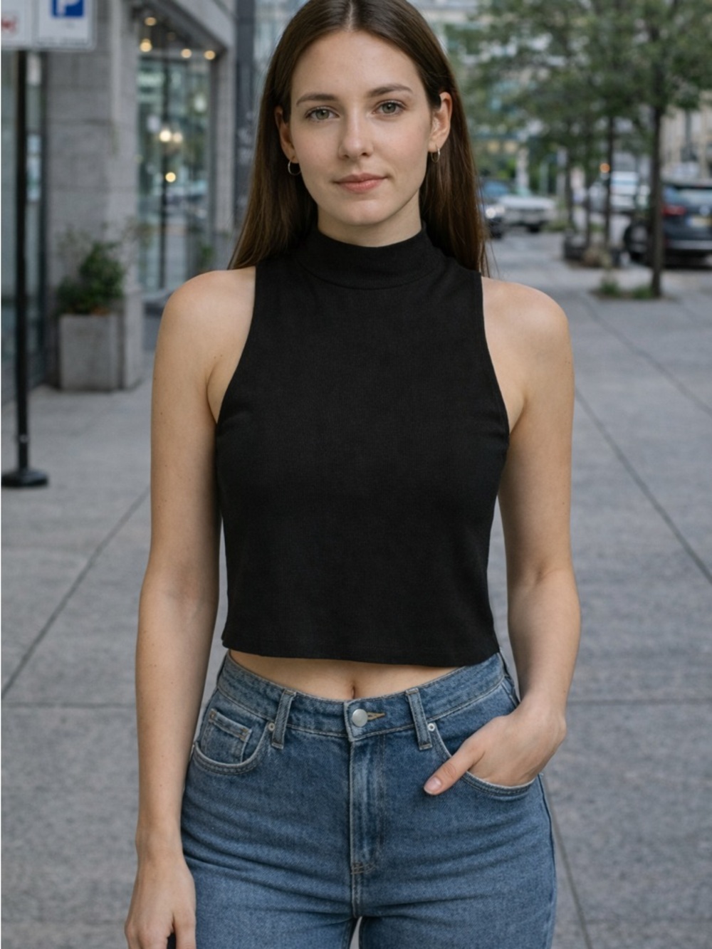 All in Motion Black Tank Top